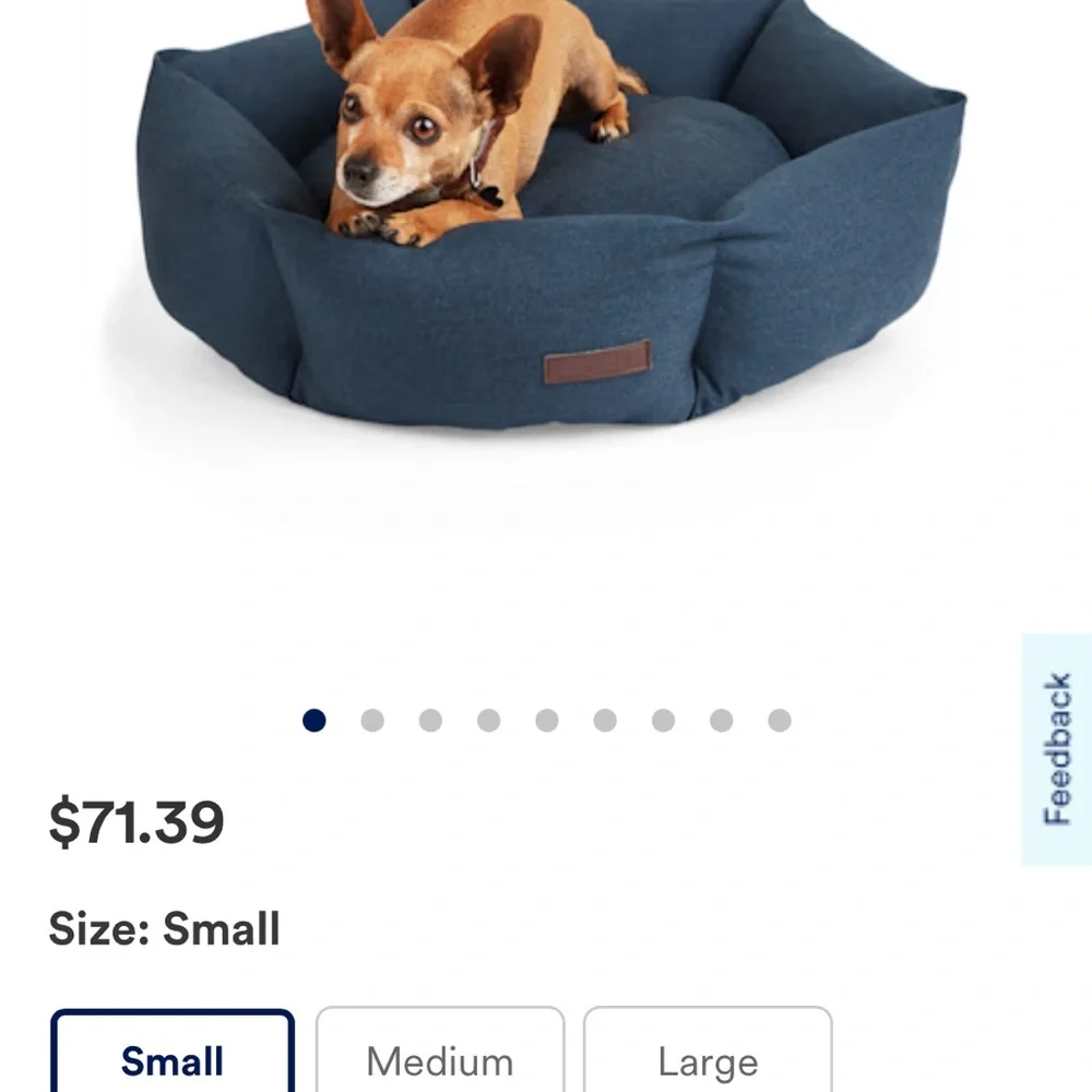 Dog bed blue Jean soft and comfy
